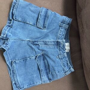 Love Tree Blue Cargo Women's Shorts